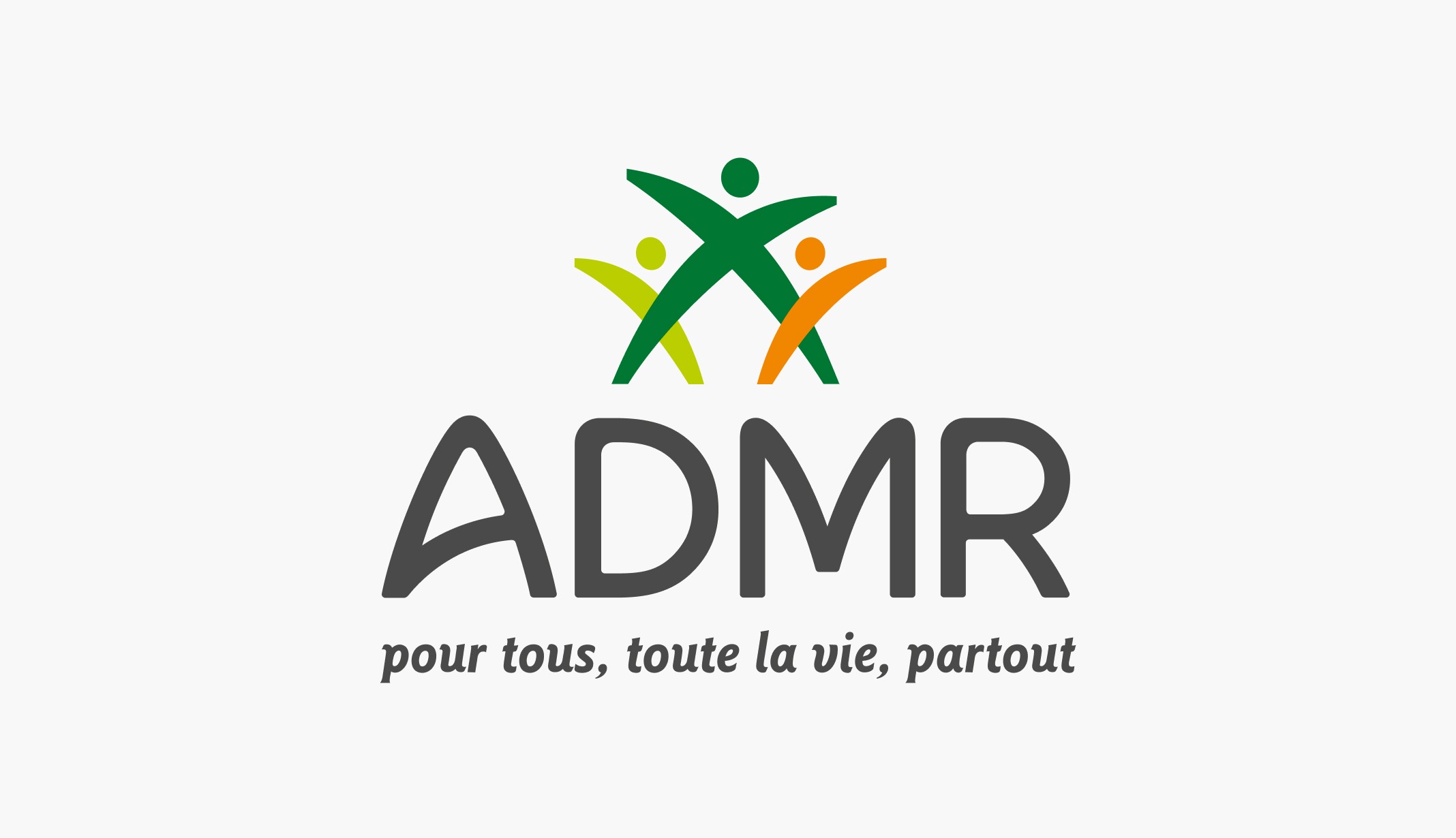 Logotype ADMR en couleur + Accroche