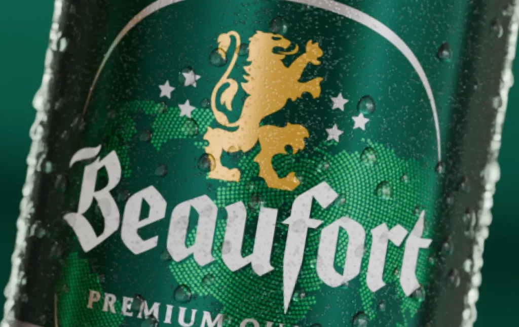 Cover Beaufort - Logotype sur bouteille en verre